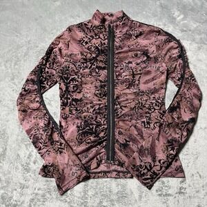 Doney Casa Japanese Designer Womens Mesh Full Zip Size L Grunge Goth Whimsy